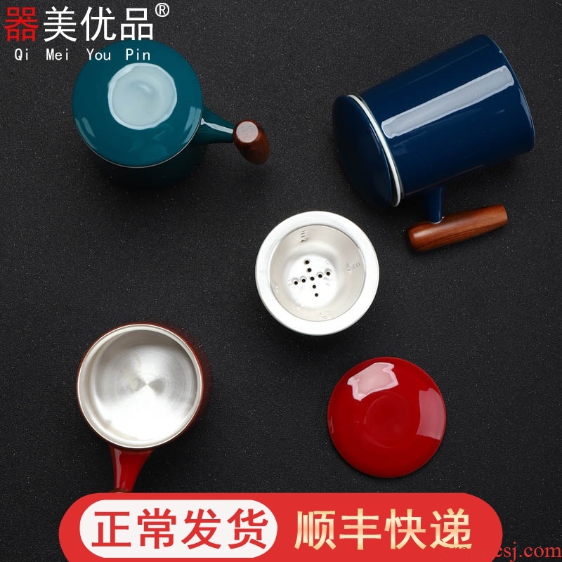 Beauty is superior coppering. As silver ceramic personal tea filter with cover cup tea service office mercifully cup tea scented tea