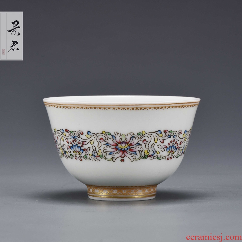 JingJun jingdezhen ceramics masters cup single cup cup teacups hand - made ceramic sample tea cup kung fu tea cups