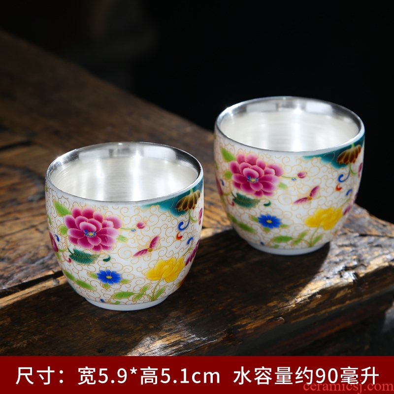 Dehua white porcelain suet jade ceramic kung fu tea set copy hand Japanese tea cup sample tea cup master cup by hand