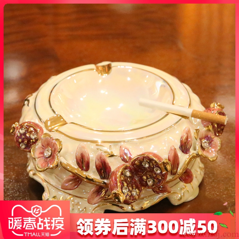 Europe type restoring ancient ways of creative ashtray ceramic home furnishing articles decorative household move wedding gift office sitting room
