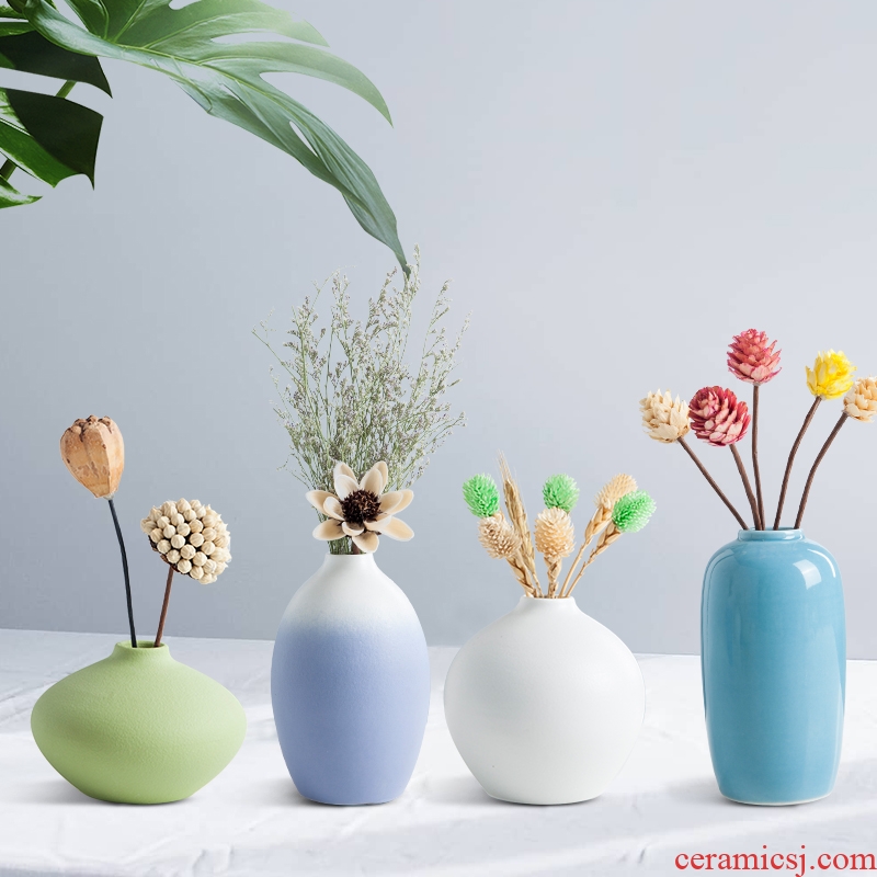 Creative Nordic ceramic vase ins wind porch place the dried flower arrangement sitting room desktop vases, I and contracted