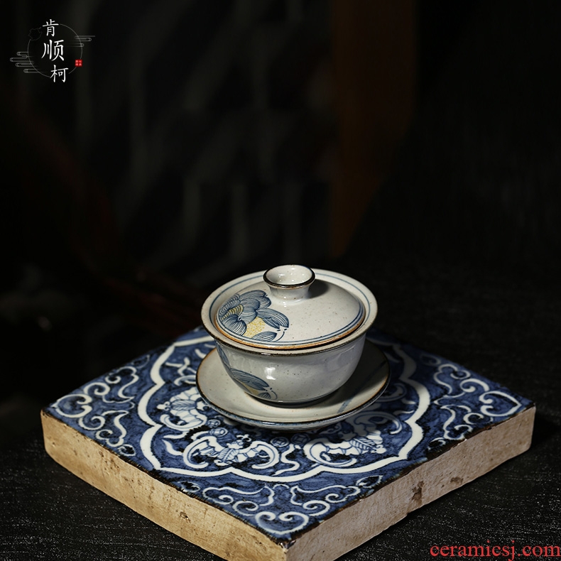 Jingdezhen porcelain CiHu bearing pot mat pot doesn kung fu tea tray tea tea accessories pot doesn move home tea tray