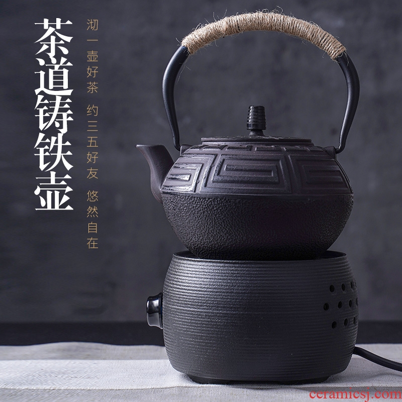 Cast iron pot of boiled tea stove suit household kettle teapot TaoLu boiled tea machine manual iron pot to boil the kettle