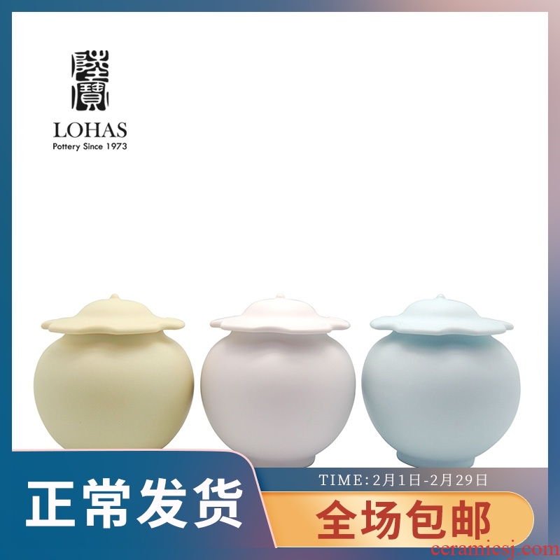 Taiwan lupao caddy fixings ceramic pot tin foil seal pot four two open piece of ceramic POTS
