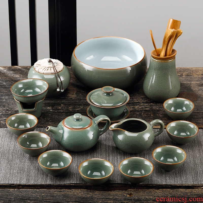 TaoMing cousin tea set your up up crack glaze on kung fu tea set home tea device of a complete set of the teapot