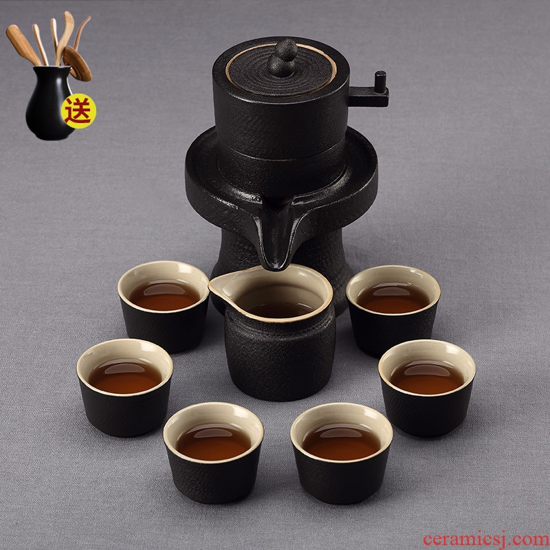 Fortunes kung fu tea sets of household ceramic cups lazy people make tea teapot graphite fit a small set of ideas