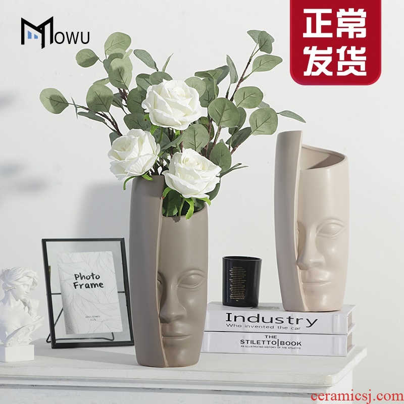 I and contracted ceramic vase furnishing articles like creative its handicraft sitting room ground dried flowers, flower arrangement, decoration