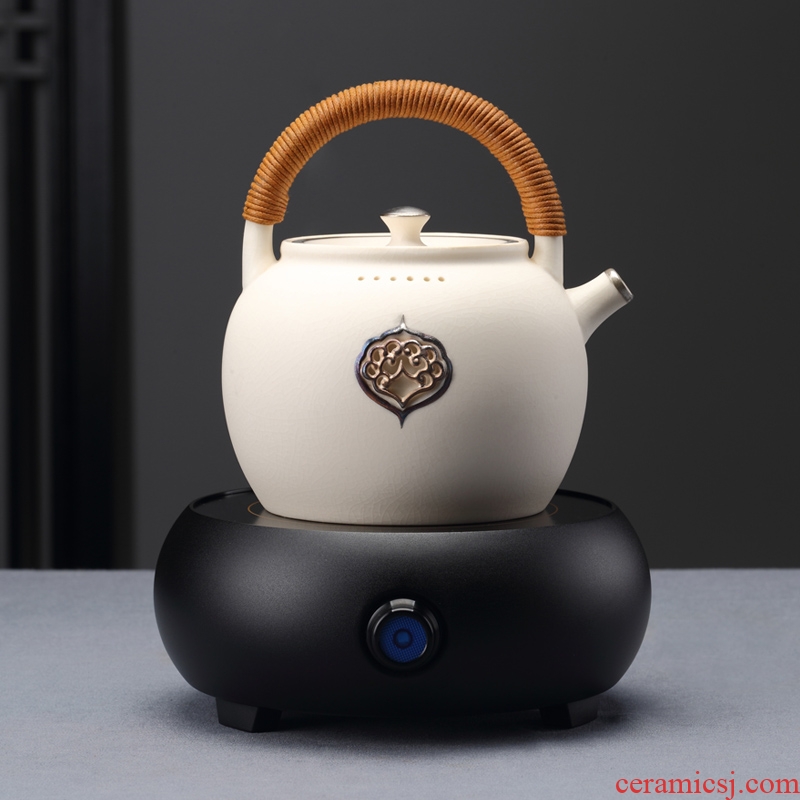 Teapot tea exchanger with the ceramics Teapot kunfu tea tea set single girder pot pot of household accessories make tea is tea taking group