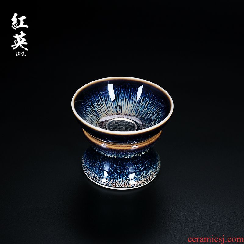 Red the jingdezhen ceramic) filter kung fu tea accessories tea tea tea strainer filter