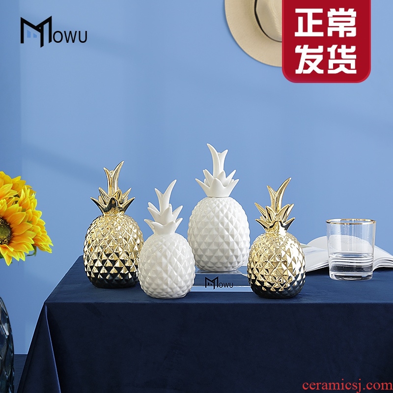 Nordic ins wind creative pineapple jar ceramic furnishing articles of children room decorate contracted sitting room, bedroom adornment