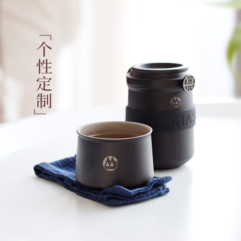 Ceramic tea set custom logo enterprise private custom 】 【 name, anniversaries, birthdays, etc
