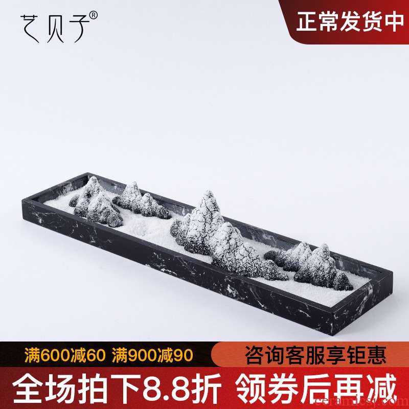 New Chinese style ceramic rockery furnishing articles creative arts living room TV cabinet example room hallway porch home decoration
