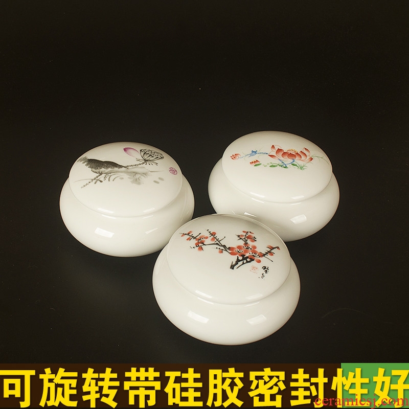 New mini colorful hong mei small POTS can liquid tank with high precision ceramic small oval pot paste porcelain