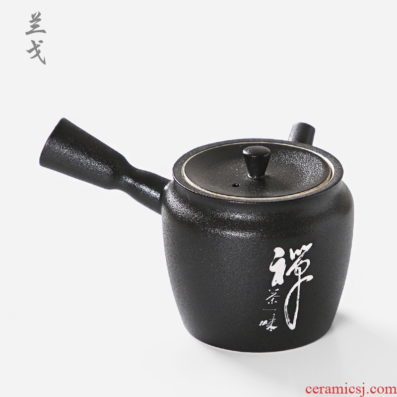 Having a Japanese tea set household high - capacity ceramic teapot tea side presents the single pot custom LOGO