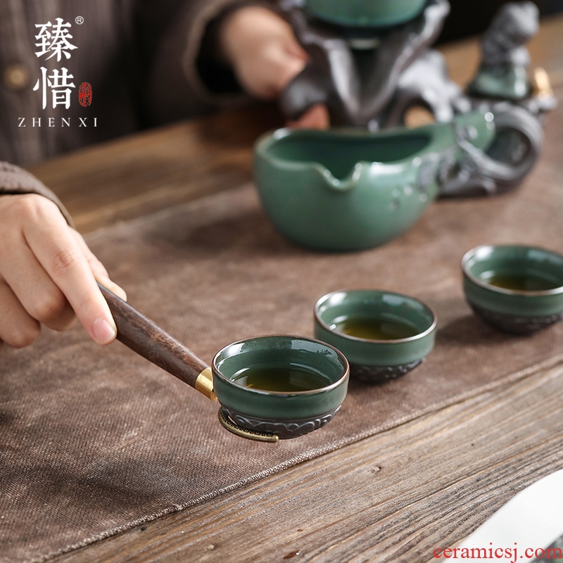 Precious little elder brother up with ceramic restoring ancient ways be kung fu tea set household mini sample tea cup tea cups small bowl master CPU