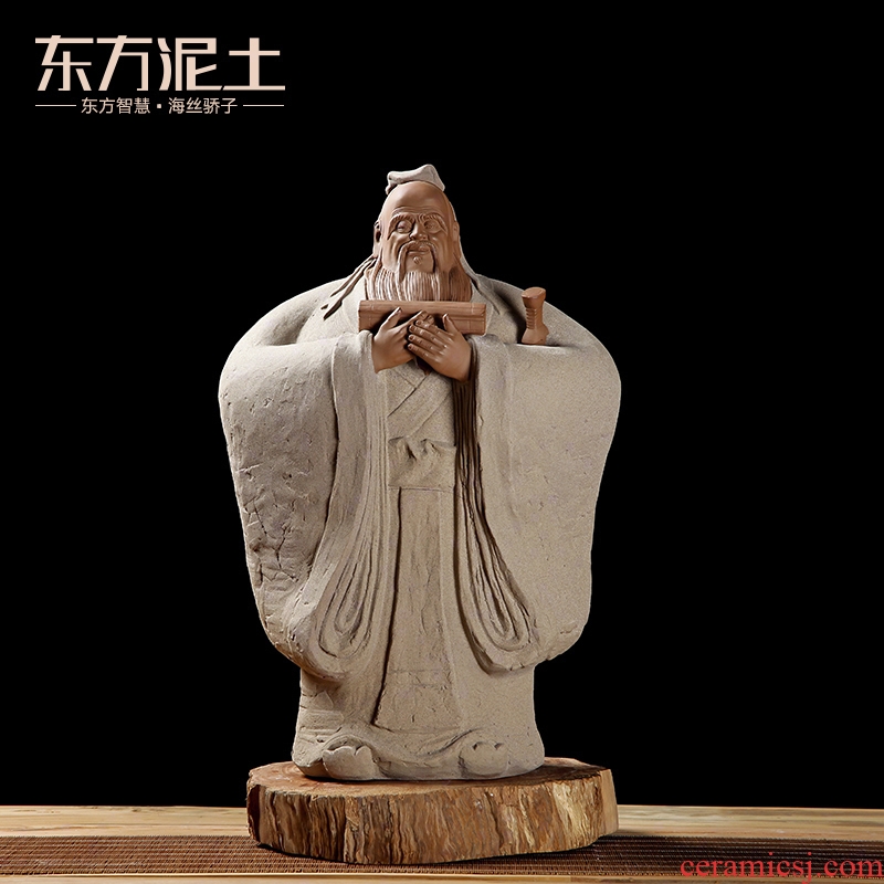 Oriental classical soil study office ceramic crafts are creative the teacher elder gifts/Confucius