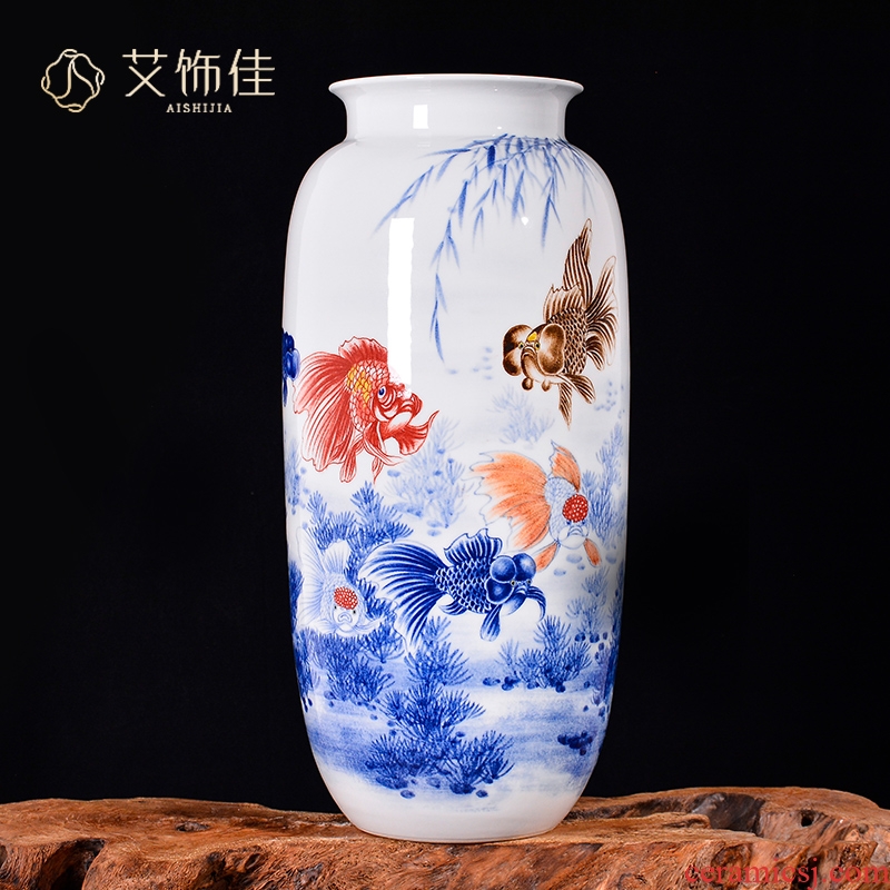 Jingdezhen ceramics Chinese hand - made vases and home sitting room porch TV ark adornment furnishing articles