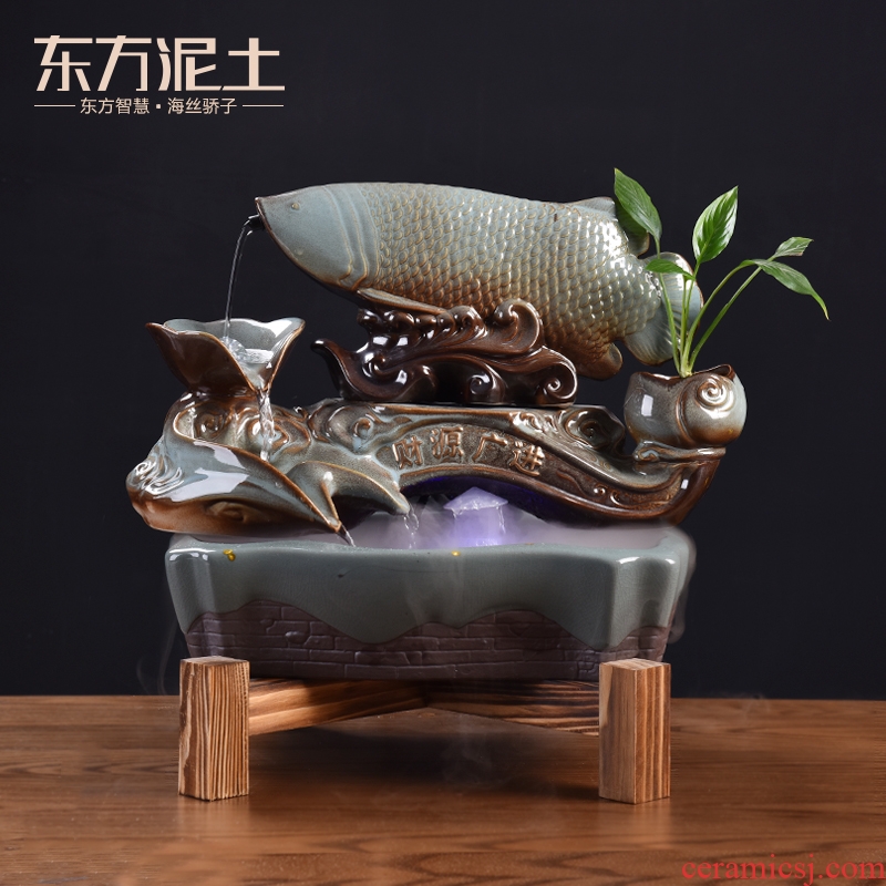 East jinlong ruyi soil water apparatus furnishing articles high - grade creative ceramic version into gifts/treasures will be plentiful