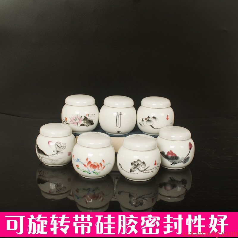 To DE new liquid jar of substance, ceramic tea pot small tea pot POTS cream frost general seal pot