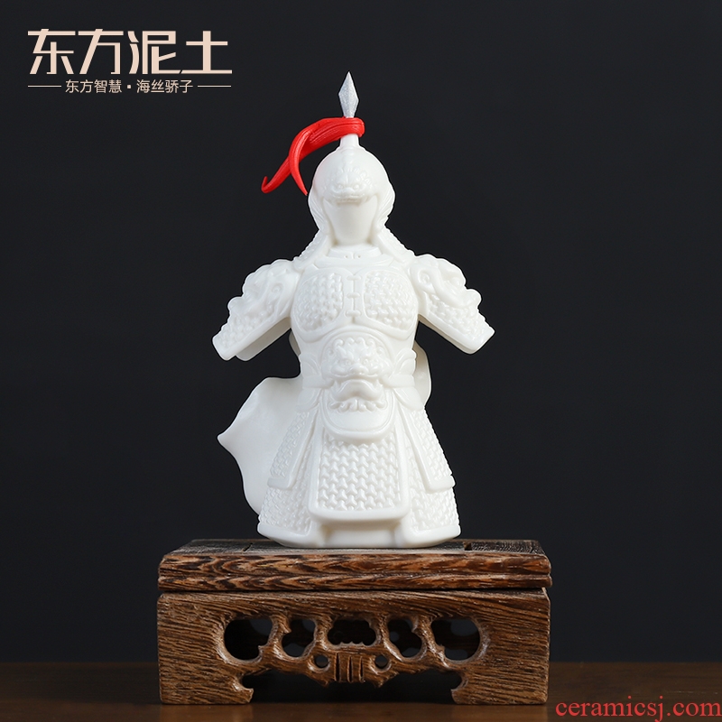 Oriental ancient clay ceramic blessing general furnishing articles armor office desktop rich ancient frame little sitting room adornment
