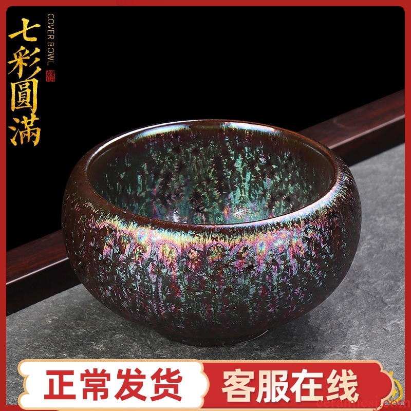 Artisan fairy folk up built red glaze, the famous checking ceramic cups kung fu tea master cup single CPU