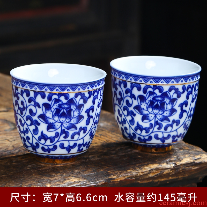 Dehua ceramic jade porcelain white porcelain cup personal Lord single CPU kung fu tea cups and tea drinking a cup of tea