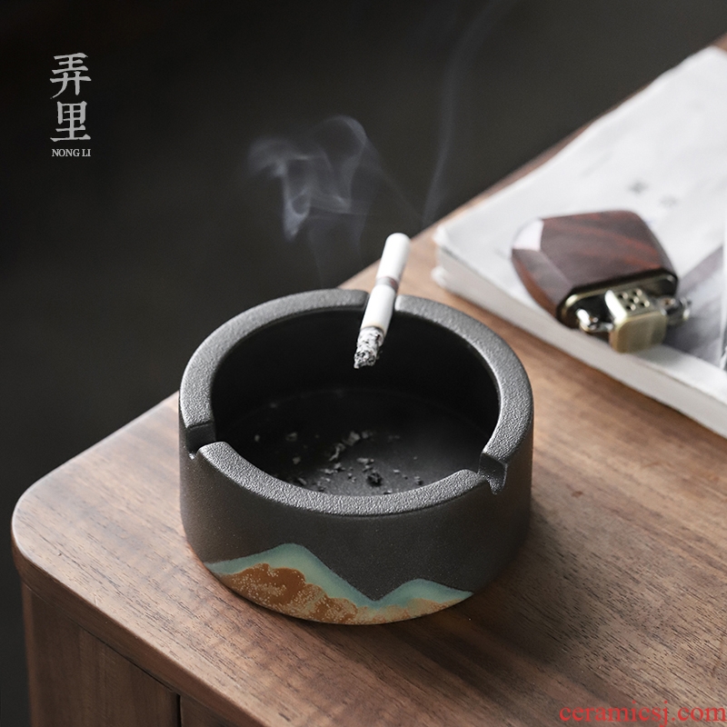 The Get | ceramic ashtray home sitting room and fly ash in the creative trend of Japanese office with custom logo