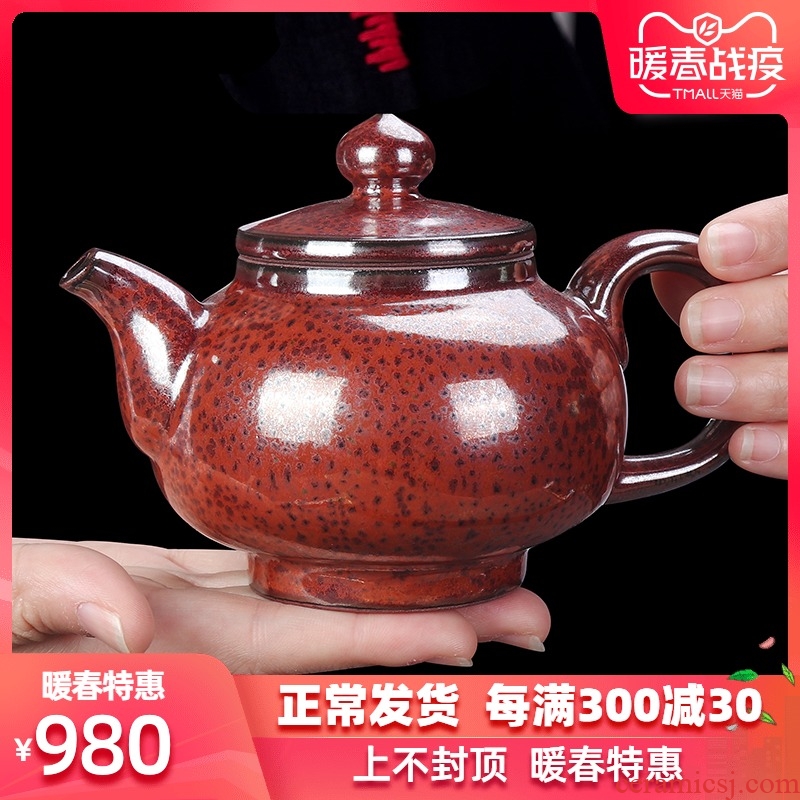 The Master artisan fairy Chen Weichun built one single pot teapot checking ceramic kung fu tea set ore teapot restoring ancient ways