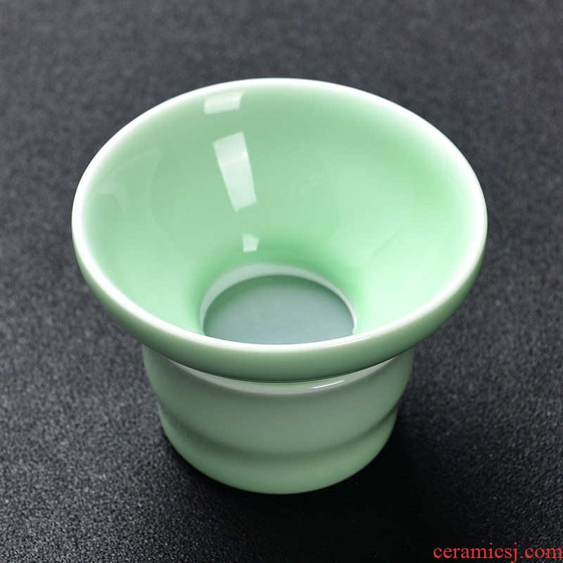 So be hilarious kung fu tea set) accessories celadon teapot teacup ceramic) make tea tea strainer filtering device