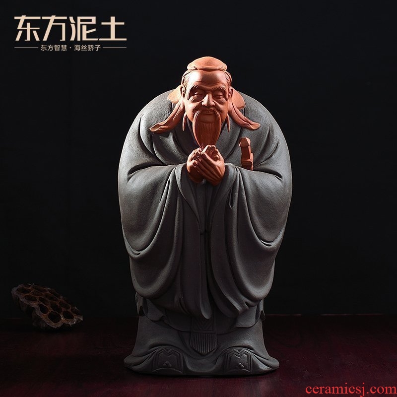 Oriental clay ceramic Confucius furnishing articles its craft supplies creative study elder head festival gift
