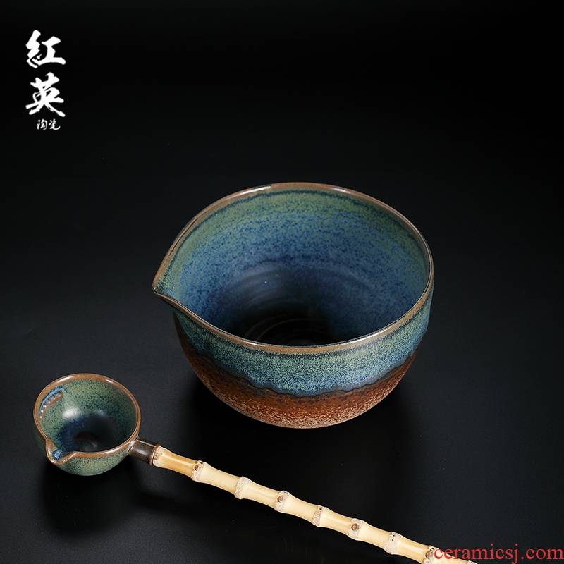 Red the jingdezhen ceramic slag bucket built large tea wash water up kung fu tea tea tea points tea filter