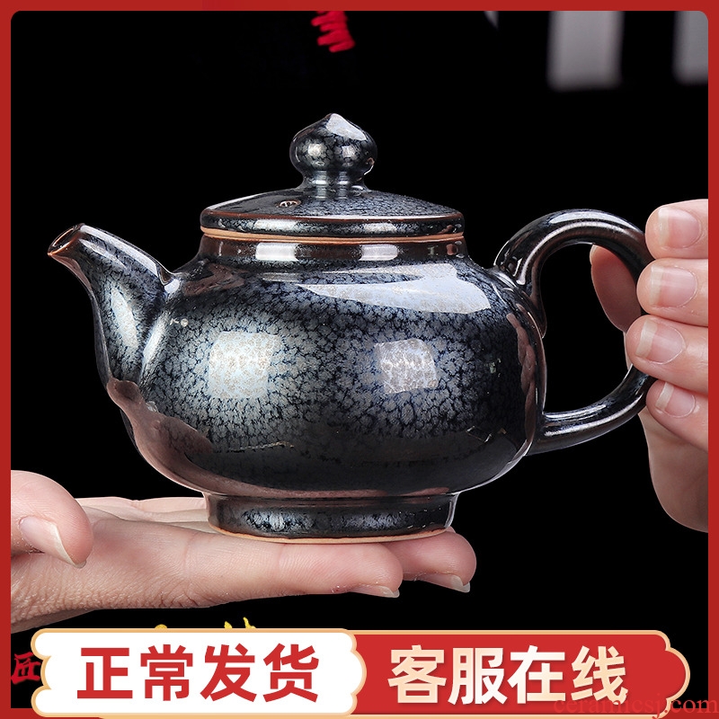 The Master artisan fairy Chen Weichun built red glaze, ceramic up household pure manual kung fu tea set trumpet the teapot