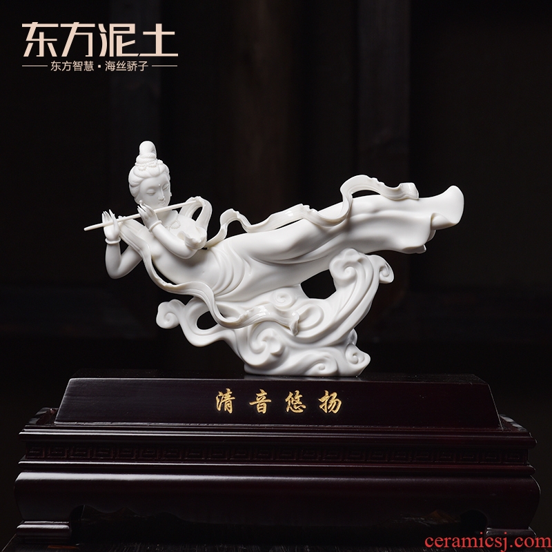 Oriental soil creative ceramic dunhuang flying character adornment art furnishing articles/contributor melodious D30-59