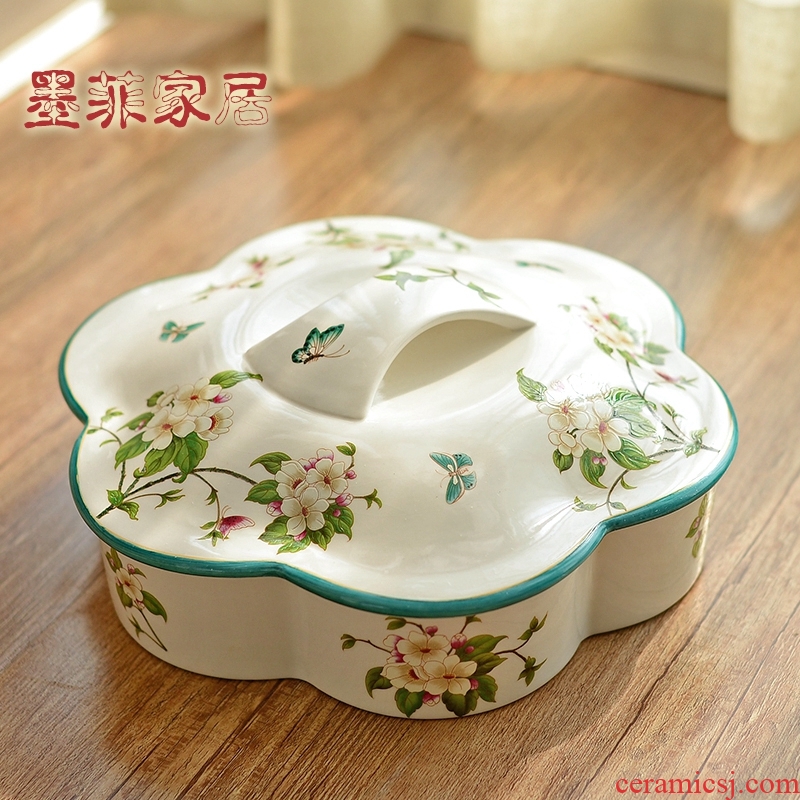 New Chinese style ceramic furnishing articles American 'lads' Mags' including nuts dried fruit box sitting room tea table candy boxes home furnishing articles