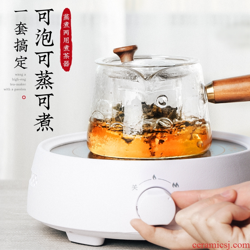 A Live chicken in electric TaoLu boiling tea ware home cooking tea stove small glass teapot suit kunfu tea tea steamer