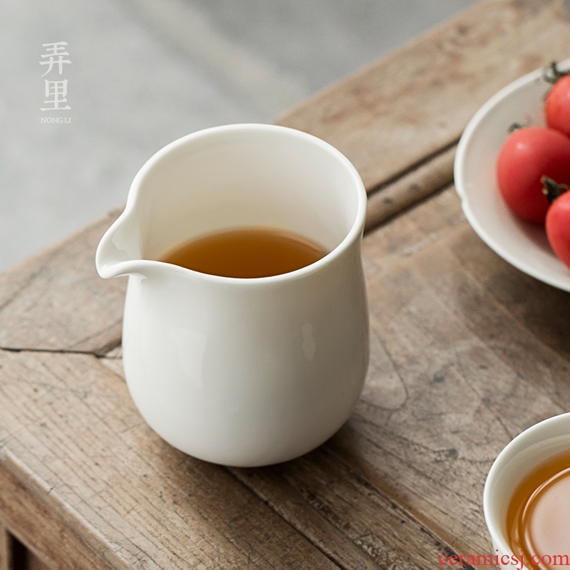 The Get | public fair cup of dehua white porcelain cup) in suit kung fu tea tea tea sea points, zen ceramics