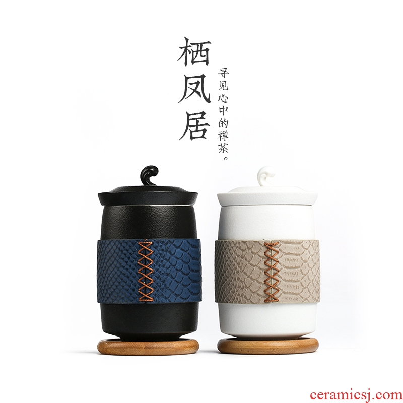 Japanese ceramics single with cover glass cup keller with filtered water separation of household tea cups of hot