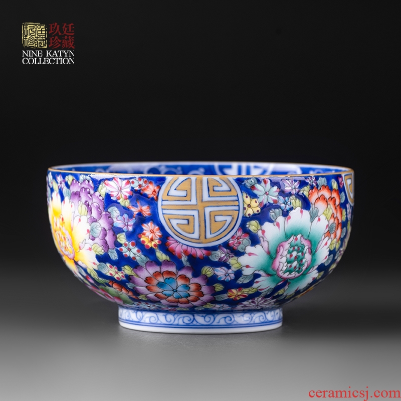 About Nine katyn colored enamel masters cup sample tea cup single CPU jingdezhen ceramic kung fu tea cups with personal single CPU