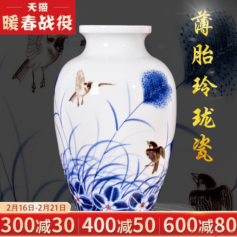 The Master of jingdezhen ceramics hand - made thin body Chinese sitting room porch rich ancient frame TV ark, decoration gifts furnishing articles