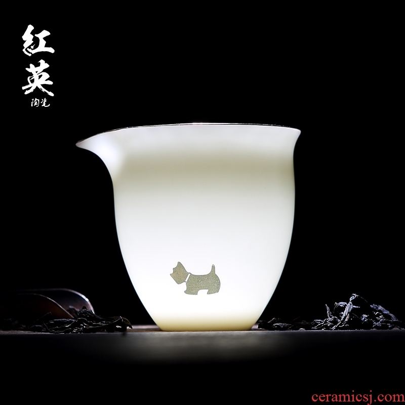 Red the jingdezhen ceramic see colour tea sea kung fu tea tea accessories fair jade white porcelain cup points