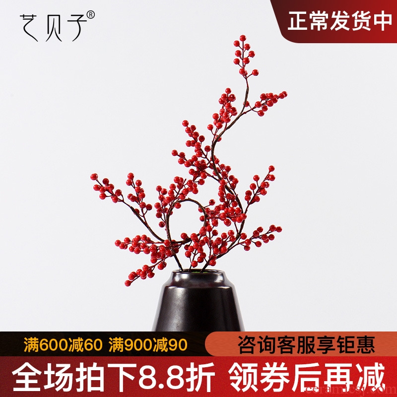 New Chinese style bonsai flower art study TV ark of tea table desktop example room decoration miniascape of ceramic art decorations