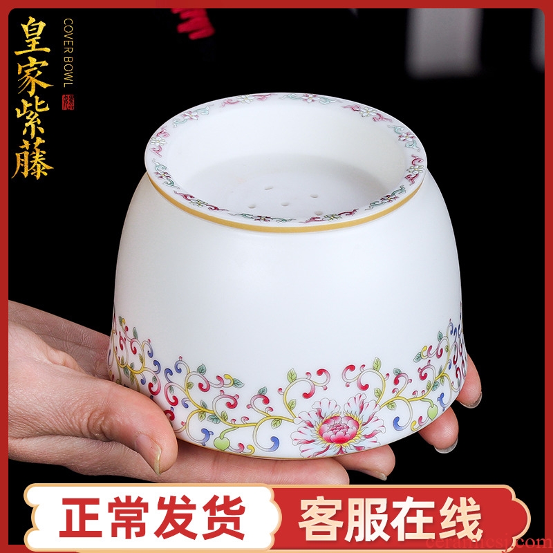 Artisan fairy ceramic building household water wash tea urn dross barrels dry mercifully pot of kung fu tea accessories