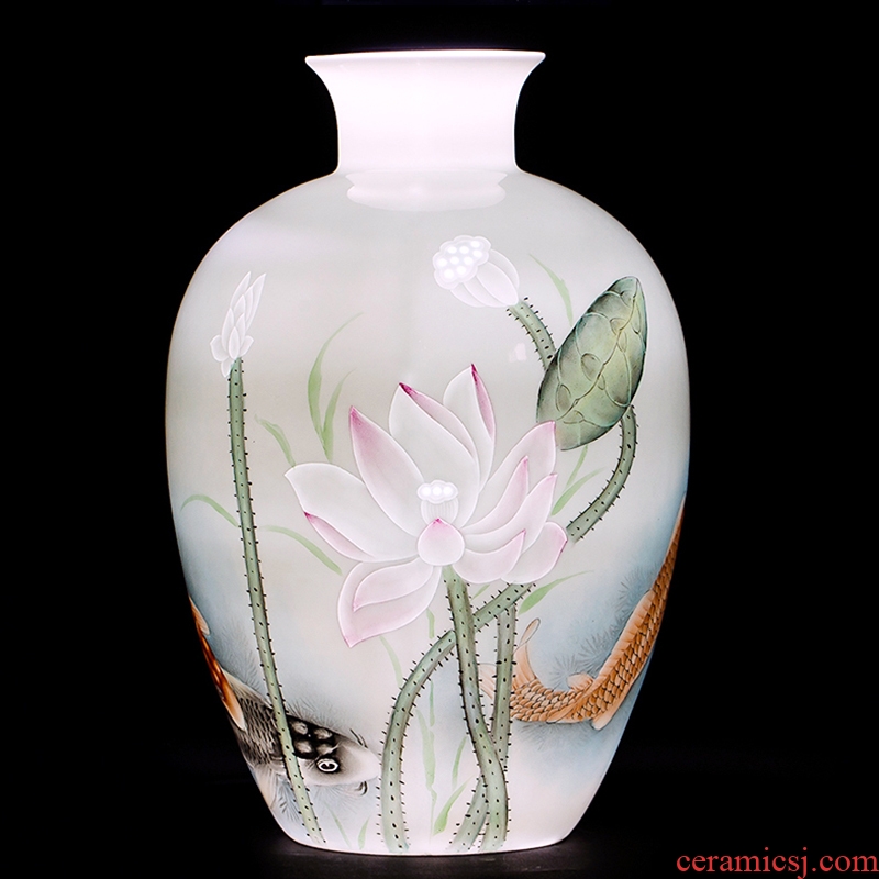 The Master of jingdezhen ceramic knife clay hand - made vase household flower arrangement sitting room TV ark, adornment handicraft furnishing articles