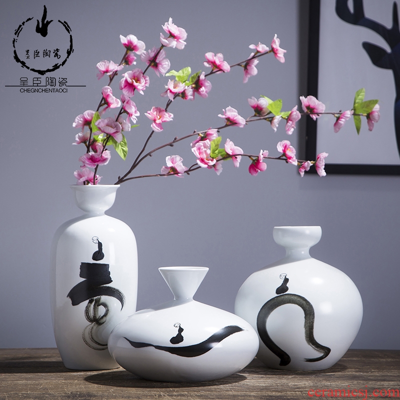 Porcelain of jingdezhen ceramic white floret bottle creative fine expressions using bedroom desk furnishing articles home decoration Porcelain vase