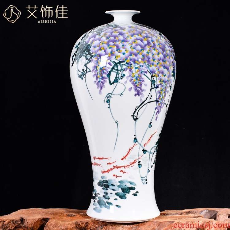 The Master of jingdezhen ceramics vase hand - made sabingga sukdun dergici jimbi living room TV cabinet rich ancient frame of Chinese style household furnishing articles
