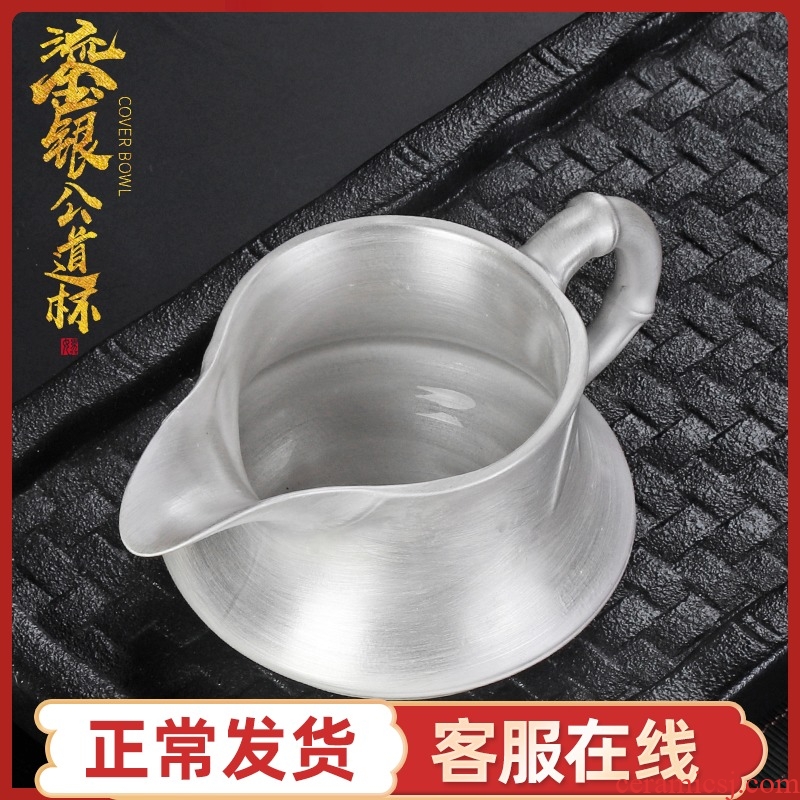 999 sterling silver hand coppering. As fair silver cup large vintage kung fu tea set ceramic tea Japanese tea set points