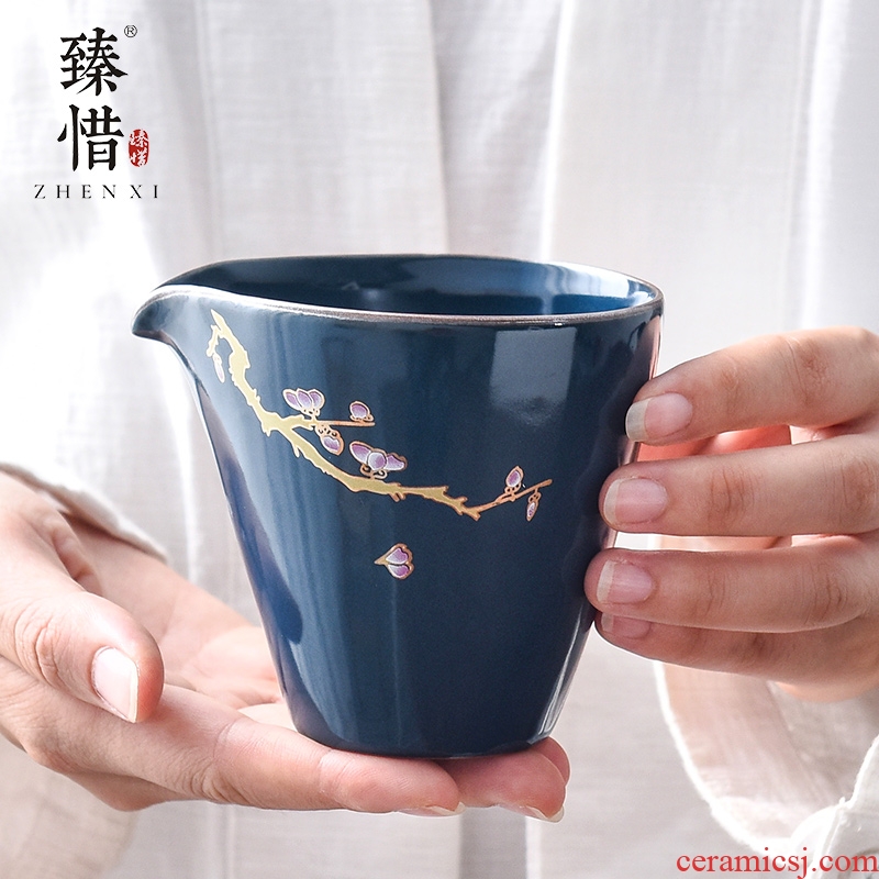 "Precious little ji blue household ceramics fair keller points to the machine manual kung fu tea tea set and a cup of hot sea and a cup of tea