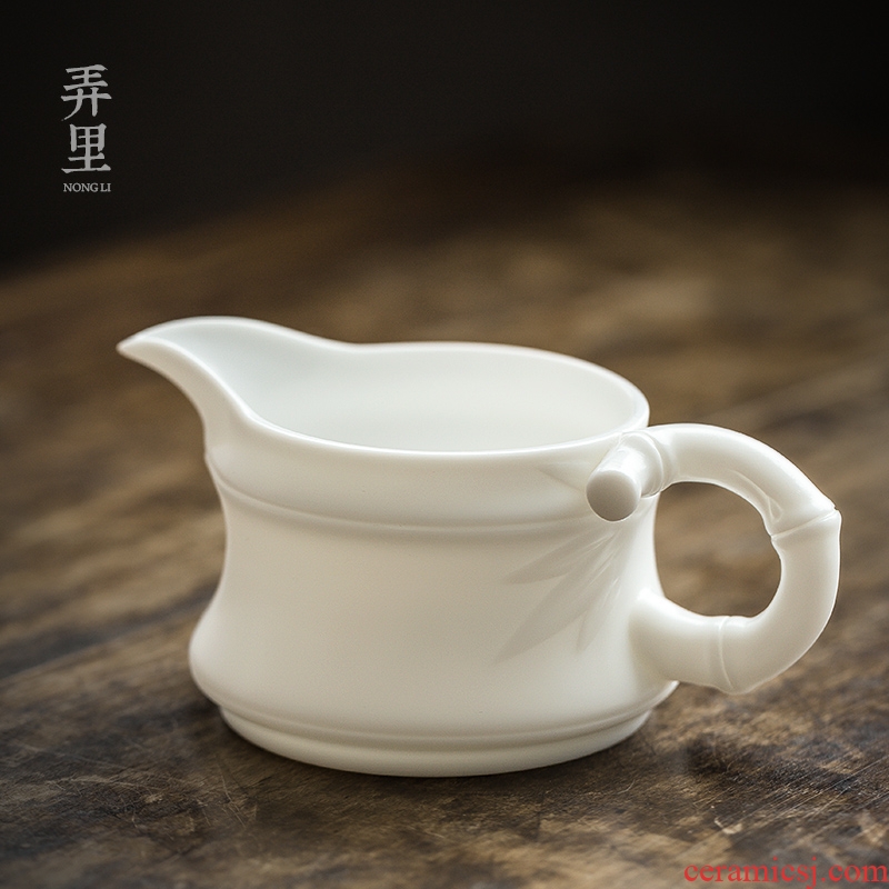 The Get | in dehua white porcelain ceramic fair keller cup against the hot word parts and tea cup and cup tea points)