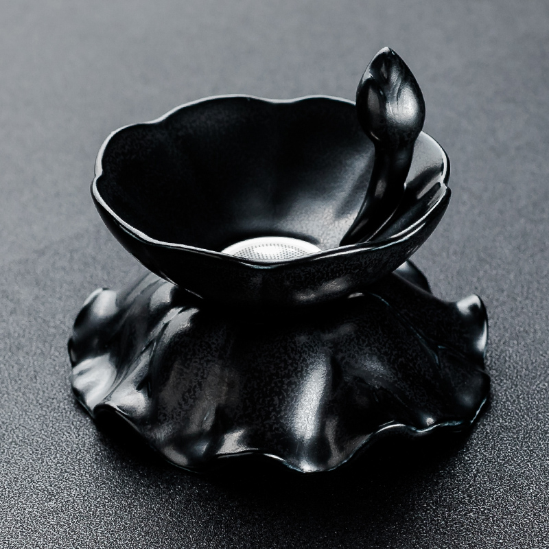 NiuRen old piece of clay ceramic tea set of the filter) tea strainer kung fu tea set of black tea filters