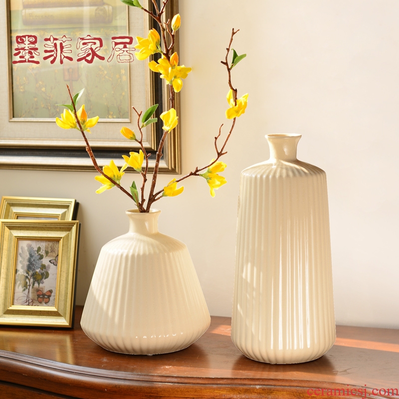 Contracted and I Scandinavian ceramic vase porch place of the sitting room TV ark, wine table decoration home decoration